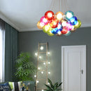Axyaa Glass Ball Bubble Chandelier - Nordic Modern Pendant Light