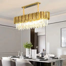 Axyaa Luxury Crystal LED Ceiling Chandelier for Living Room and Restaurant