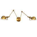Axyaa Retro Adjustable Arm Wall Sconce Swing Arm Lamp for Bedroom & Living Room