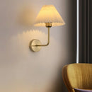 Axyaa Modern Fabric LED Wall Lamp for Interior Lighting in Living Room and Bedroom