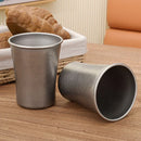Axyaa Stainless Steel Retro Beer Mug: Double-Layer Coffee Cup for Outdoor Camping