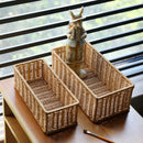 Axyaa Woven Plastic Storage Basket for Coffee, Vegetables, Snacks, and More