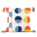 Axyaa Bohemian Chenille Throw Pillowcase with Tufted Tassels