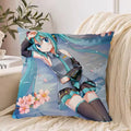 Axyaa Hatsune Miku Cushion Cover Set - Anime Fall Decor 45x45cm