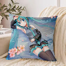 Axyaa Hatsune Miku Cushion Cover Set - Anime Fall Decor 45x45cm
