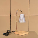 Axyaa Nordic LED Candle Table Lamp with Wood Base for Home Lighting