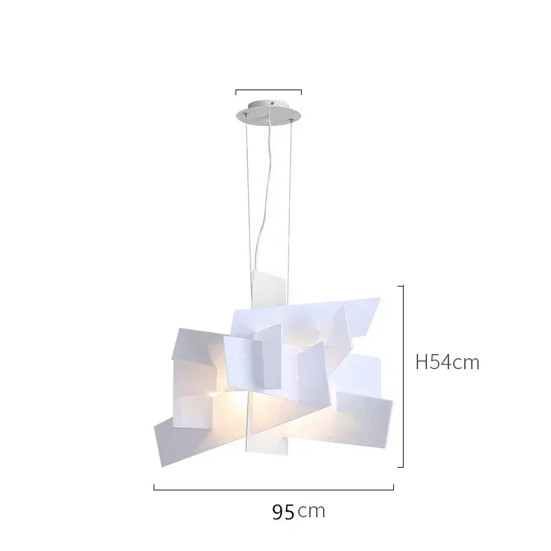 Luxury Rectangular Chandelier by Axyaa - Modern Lighting for Living Room