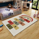 Axyaa Cartoon Hopscotch Rug: Kids Bedroom & Living Room Decor, Baby Crawling Mat