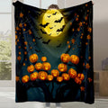 Axyaa Halloween Flannel Blanket | Autumn Winter Warm Gift Blanket