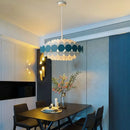 Axyaa Modern Minimalist LED Ceiling Chandelier for Living Room Bedroom