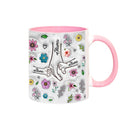 Axyaa 3D Effect Kids Names Mug with Flowers for Mother's Day Gifts