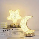 Axyaa Crystal Moon Lamp: Dimmable USB Night Light for Girls Room