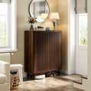 Axyaa 6-Tier Wooden Shoe Storage Cabinet with Adjustable Shelves