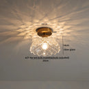 Axyaa Nordic LED Ceiling Light Clear Glass Copper Ceiling Lamp