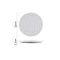 Axyaa Irregular Texture Ceramic Flat Plate for Restaurant and Molecular Cuisine