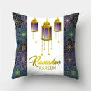 Axyaa Islamic Eid Mubarak Ramadan Cushion Cover for Muslim Home Decor