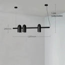 Axyaa U-Shaped Pipe Chandelier: Modern Nordic Design for Children's Bedroom
