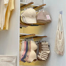 Axyaa Wooden Hat & Sock Rack: Multi-functional Wardrobe Organizer & Clothes Hanger