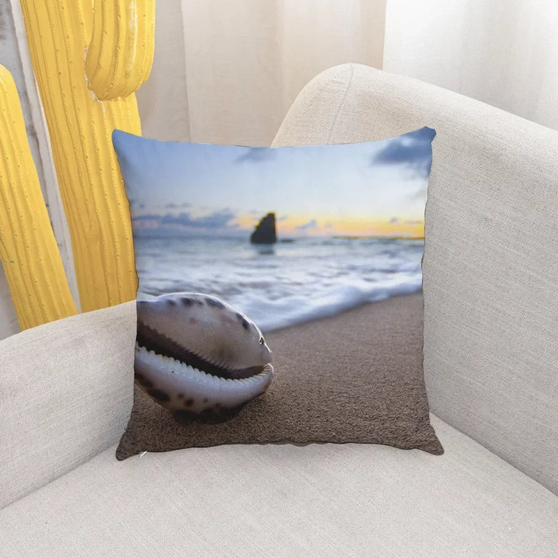 Shell Conch Beach Cushion Cover for Home Decor - Axyaa Brand