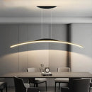 Axyaa Modern Black LED Chandelier for Dining Living Kitchen Bar Bedroom