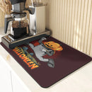 Axyaa Halloween Style Silicone Kitchen Mat