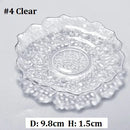 Axyaa Gold Rim Glass Saucer Plates for Tea Coffee Cup - Set of 1