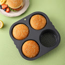 Axyaa Silicone Hamburger Mold - High-Temperature Resistant Baking Tool & Bread Mold