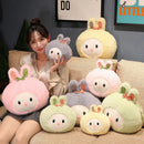 Axyaa Rabbit Warm Hands Cushion Napping Pillow for Winter Comfort