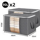Axyaa Large Capacity Clothes Storage Bag for Organizing Bedroom Closet Clothing