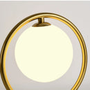 Axyaa Glass Ball Table Lights Modern LED Plug Decoration Bedroom Bedside Lamp