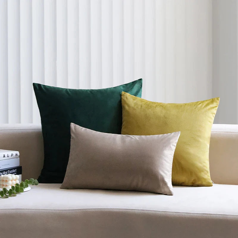 Axyaa Velvet Pillow Cover Modern Home Decor 30x50 45x45 50x50