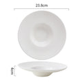 Axyaa Straw Hat Ceramic Plates Set for Dining Table - Multipurpose Tableware Collection