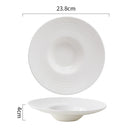 Axyaa Straw Hat Ceramic Plates Set for Dining Table - Multipurpose Tableware Collection