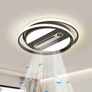 Axyaa LED Bladeless Fan Light, Modern Minimalist Integrated Ceiling Light