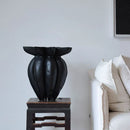 Axyaa Abstract Black Jellyfish Flower Vase Handicraft Home Decor Accessory