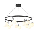 Axya Glass Art Chandelier for Modern Living Room Bedroom Dining Room