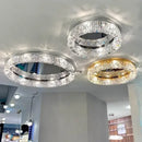 Axyaa LED Crystal Ceiling Lamp: Modern Home Decor Atmosphere Lighting