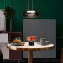 Axyaa Modern Glass Pendant Lamp Chandelier for Bedroom, Living Room, Restaurant, Bar Counter