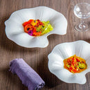 Axyaa Porcelain Fusion Soup Plate Irregular Shape Ceramic Tableware