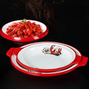 Axyaa Crayfish Plates: Double Ear Seafood Plates for Commercial Barbecue and Dry Pot