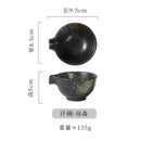 Axyaa Ceramic Seasoning Dish Set - Japanese Style for Sauces, Snacks & Dips