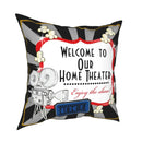 Axyaa Vintage Cinema Ticket Pillowcase 45x45cm