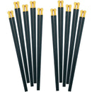 Axyaa Green Alloy Chopsticks 10 Pairs for Sushi Noodles & Chinese Korean Cuisine