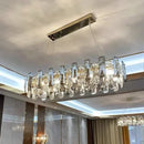 Axyaa Crystal Ceiling Chandelier LED Pendant Light for Home Decor