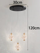 Axyaa Crystal Chandeliers: Modern LED Ceiling Hanging Lights for Living Room