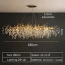 Axyaa Gold Crystal Chandeliers: Luxury Lighting for Living Room, Dining Room, Bedroom.