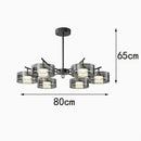 Axyaa Pendant LED Chandelier for Bedroom Decor and Living Room Lighting