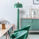 Axyaa Minimalist Mushroom Floor Lamp, Green/Pink, Decorative Lighting for Living Room