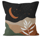 Geometric Sun & Moon Pattern Pillow Covers by Axyaa - Sofa, Bedroom, Car Decor