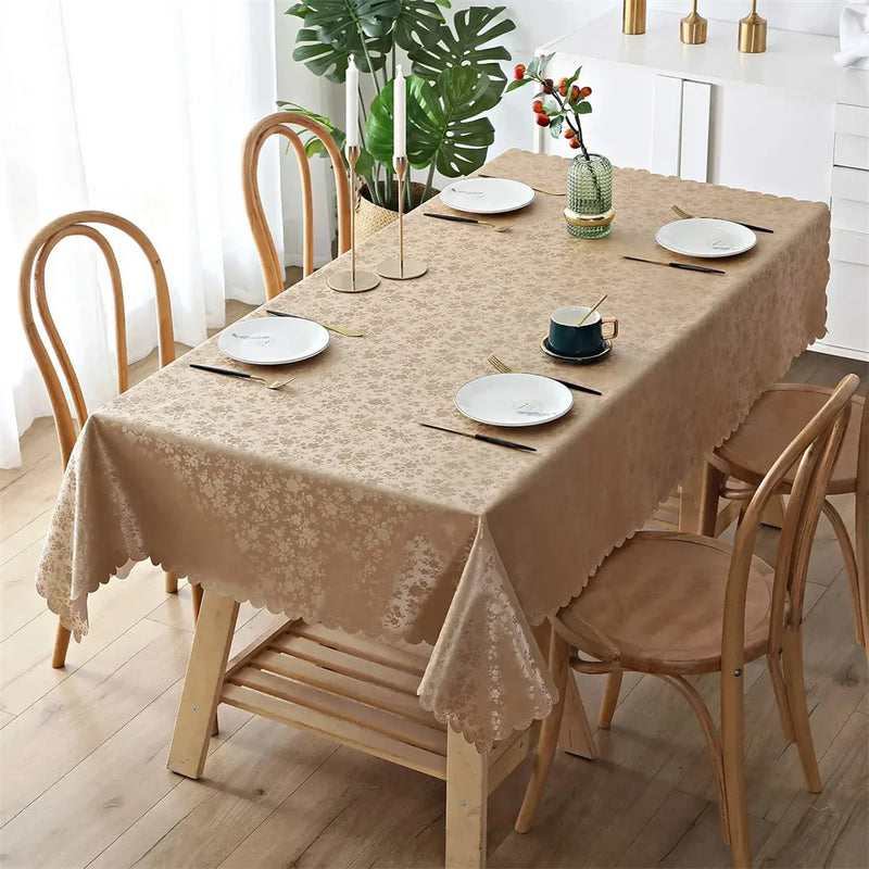 Axyaa Waterproof Nordic Tablecloth for Wedding Decor & Dining Table
